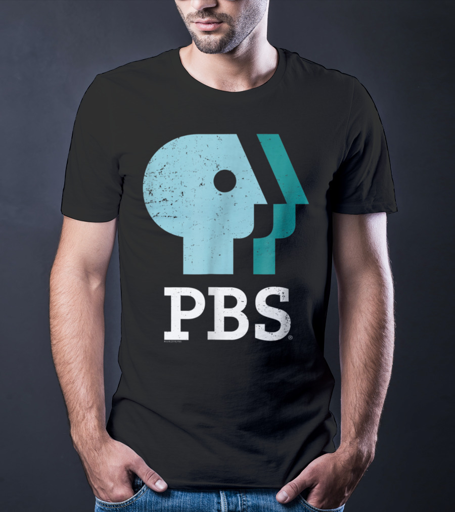 PBS Distressed Sky Mint Pistachio T-Shirt