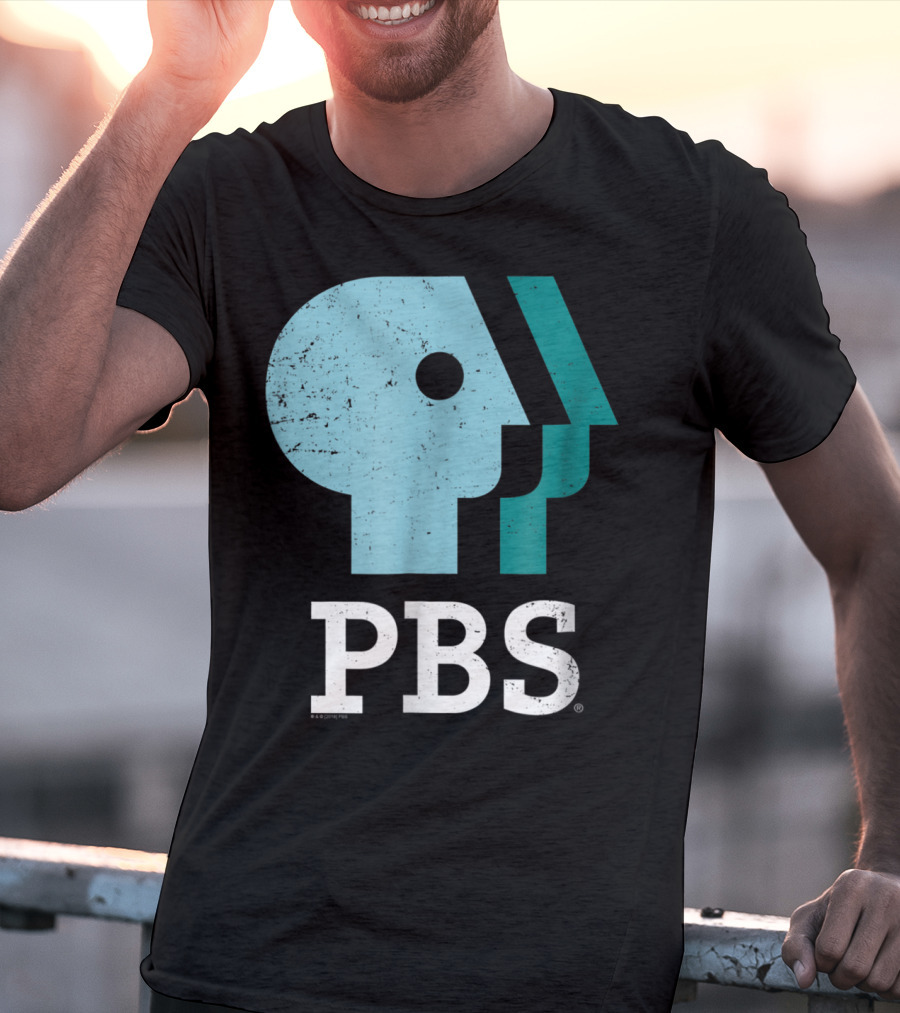 PBS Distressed Sky Mint Pistachio T-Shirt