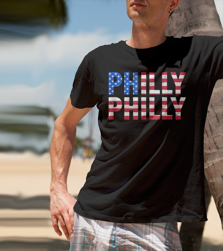 Philly Philly USA Flag T-Shirt