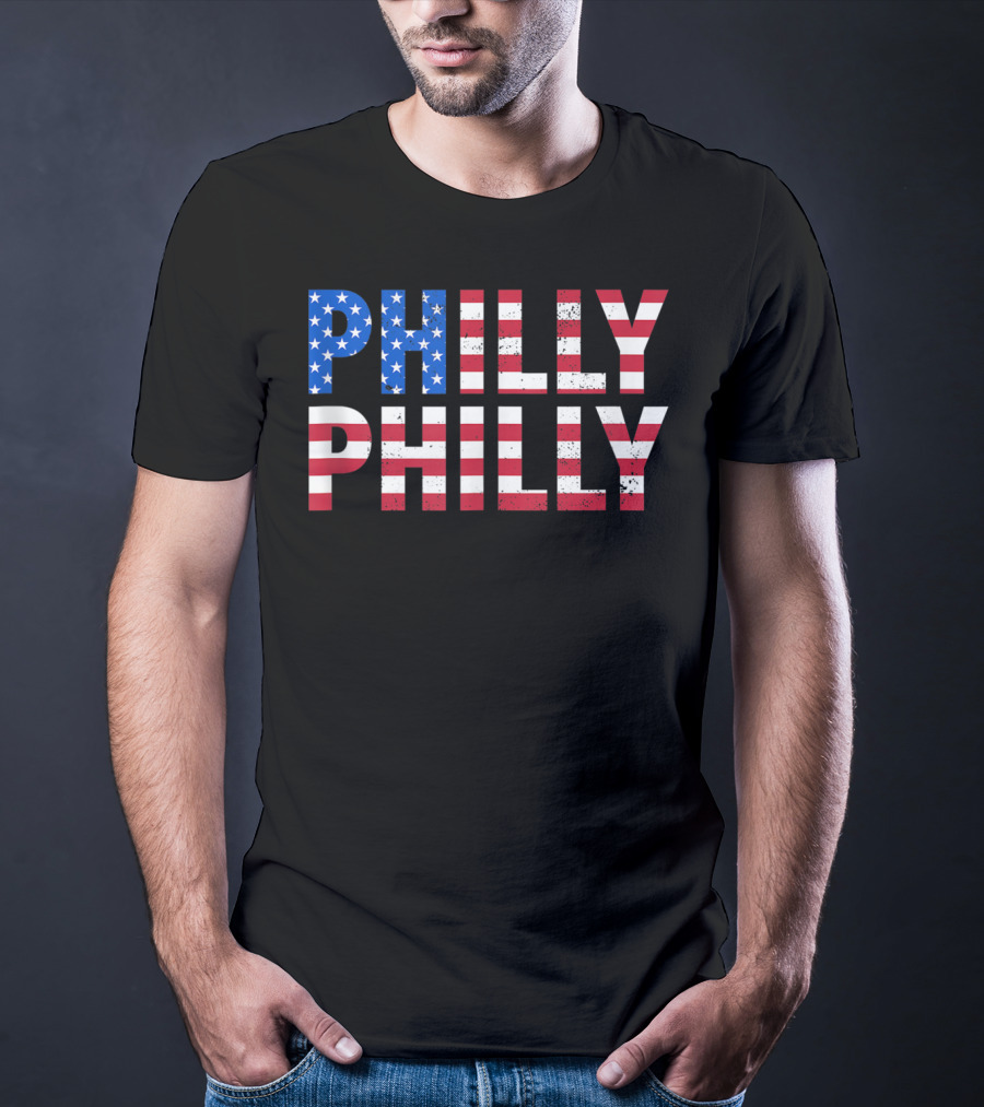 Philly Philly USA Flag T-Shirt