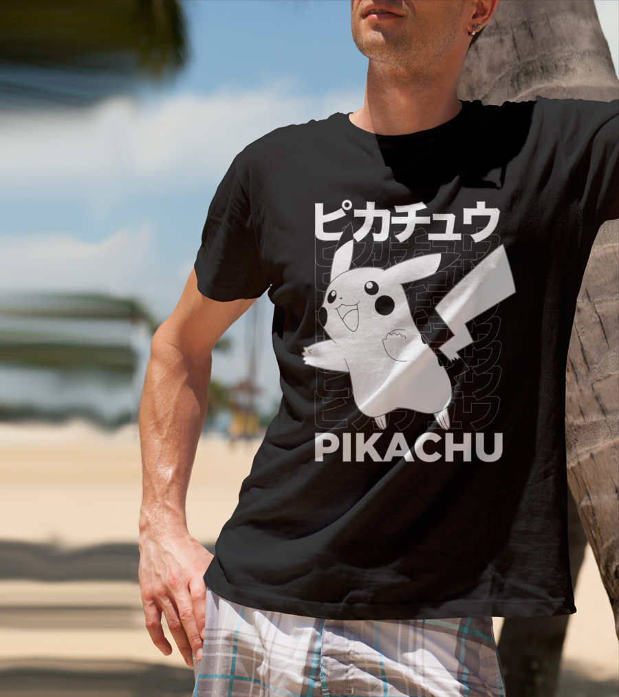 Pikachu Kanji Pokemon T-Shirt