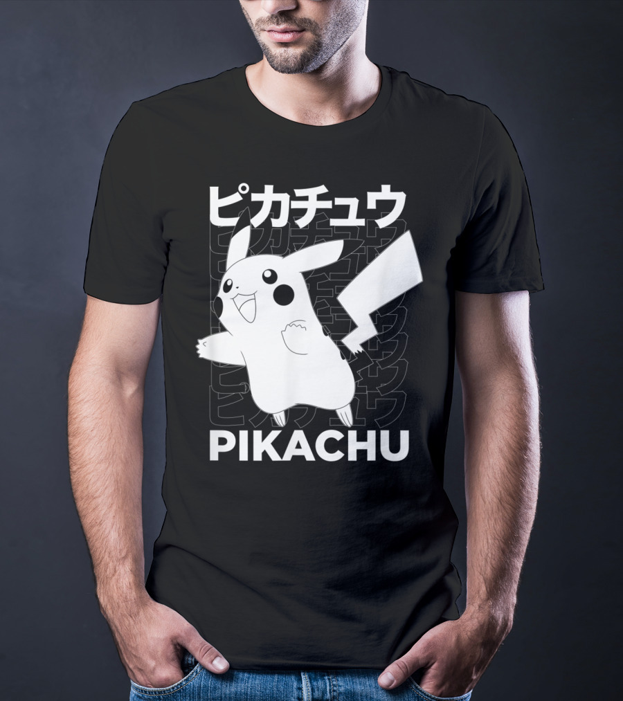Pikachu Kanji Pokemon T-Shirt