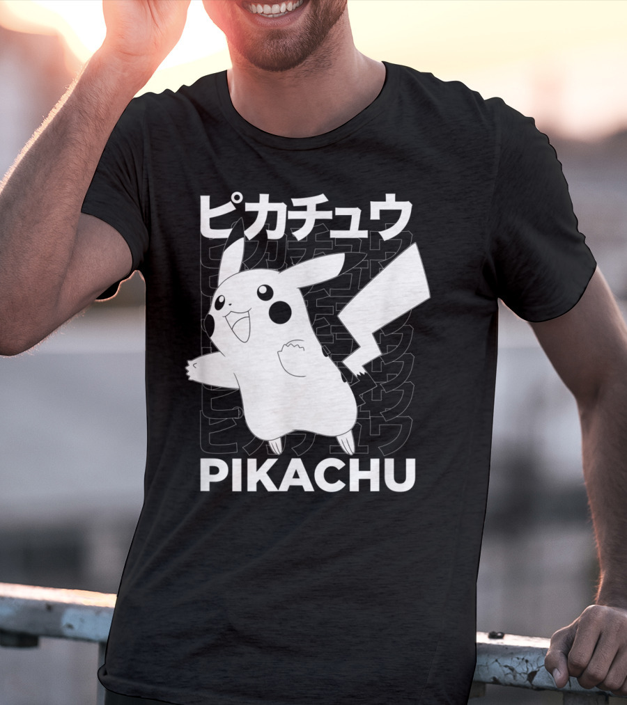 Pikachu Kanji Pokemon T-Shirt