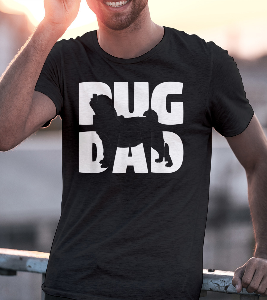 Pug Dad Pug Father Dog Dad T-Shirt
