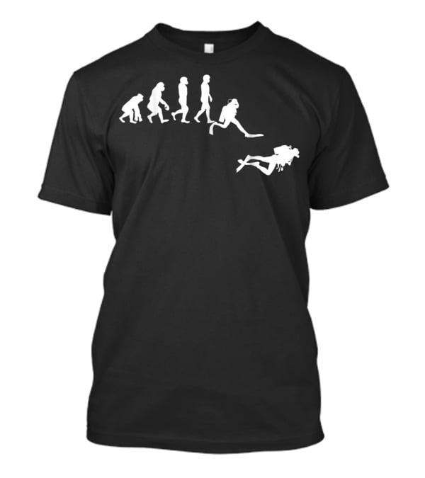 Scuba Dive Evolution Diver Ocean Transformation T-Shirt