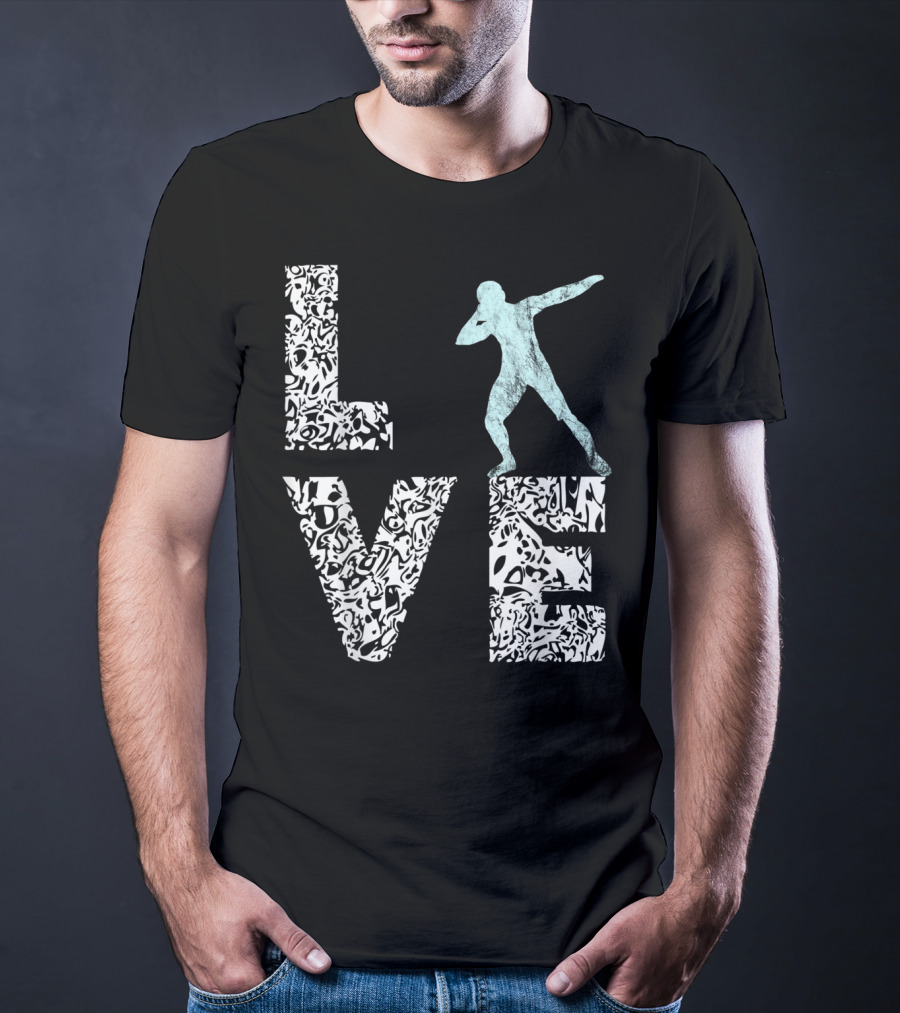 Love Shot Put Throwing Track And Field T-Shirt