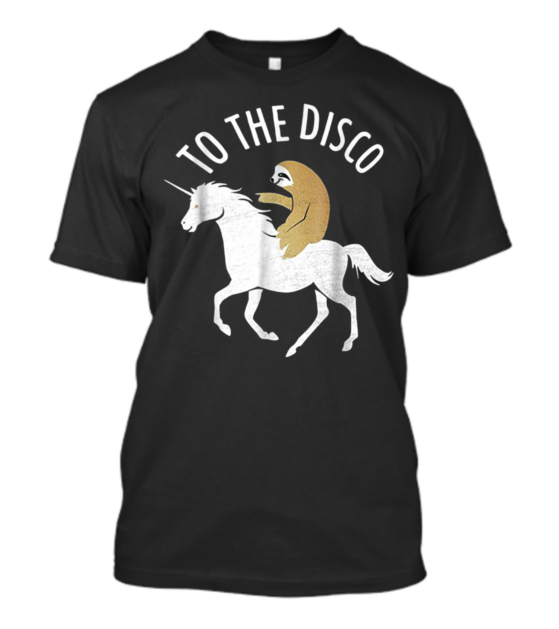 Sloth Riding Unicorn To The Disco T-Shirt