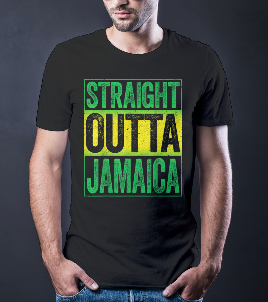 Straight Outta Jamaica Caribbean Party Vibes T-Shirt