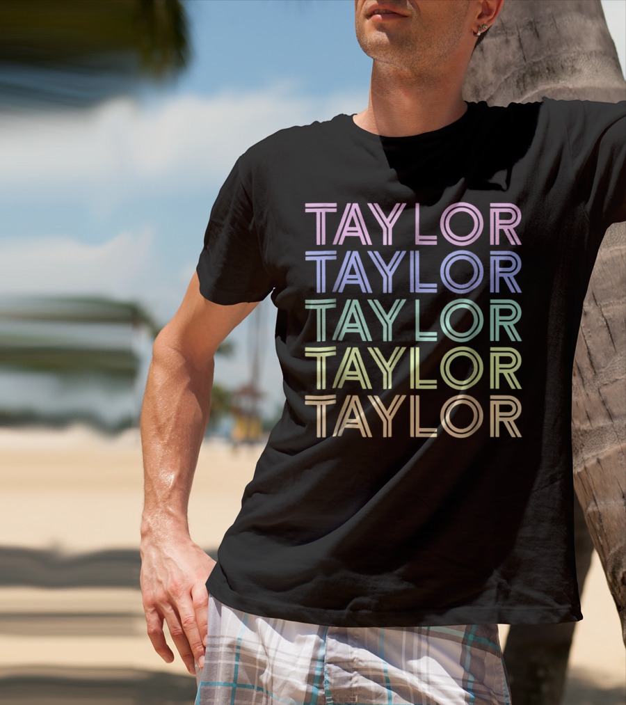 Taylor Sweet Candy Heart Vintage Love Rainbow Pastel Tayl T-Shirt
