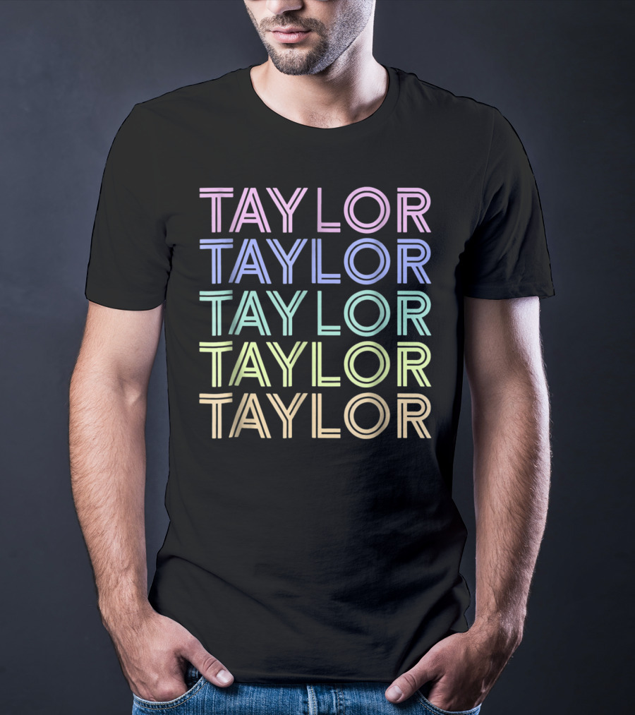 Taylor Sweet Candy Heart Vintage Love Rainbow Pastel Tayl T-Shirt
