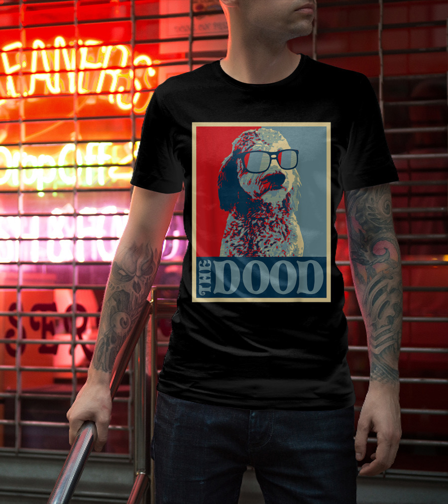 The Dood Goldendoodle Doodle Mom And Dood Dad Retro T-Shirt