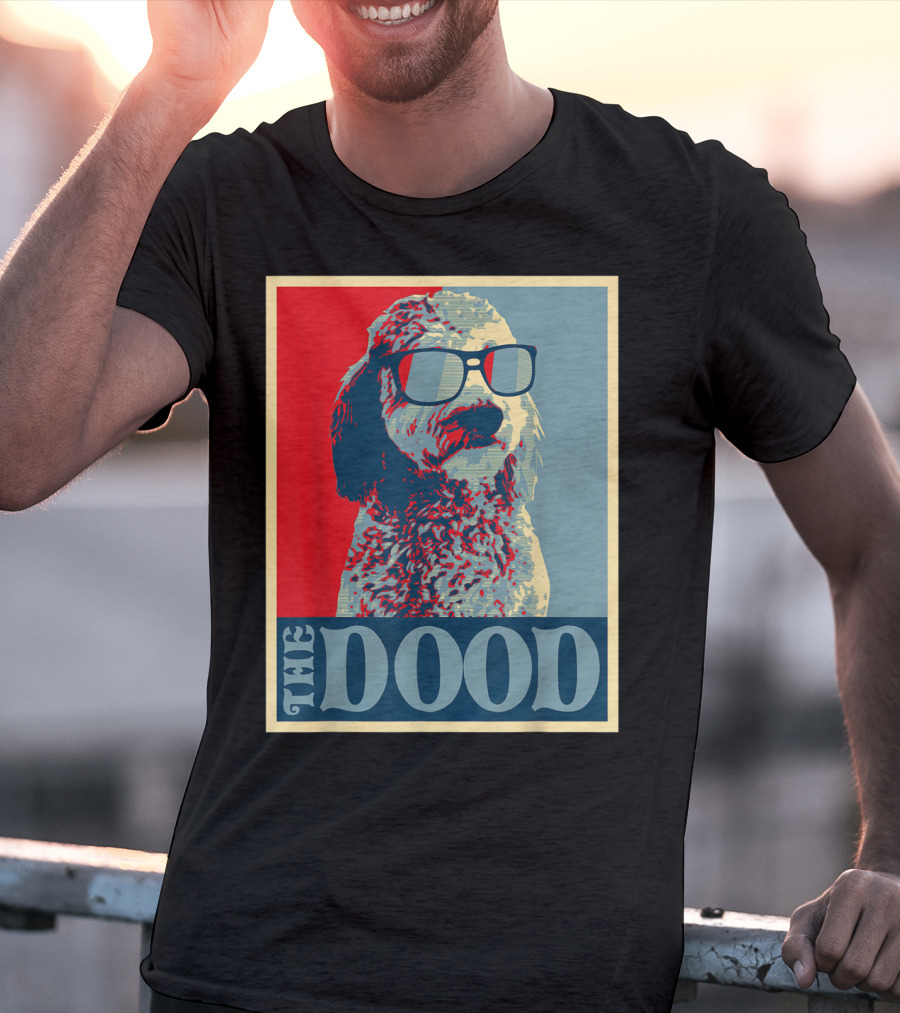 The Dood Goldendoodle Doodle Mom And Dood Dad Retro T-Shirt