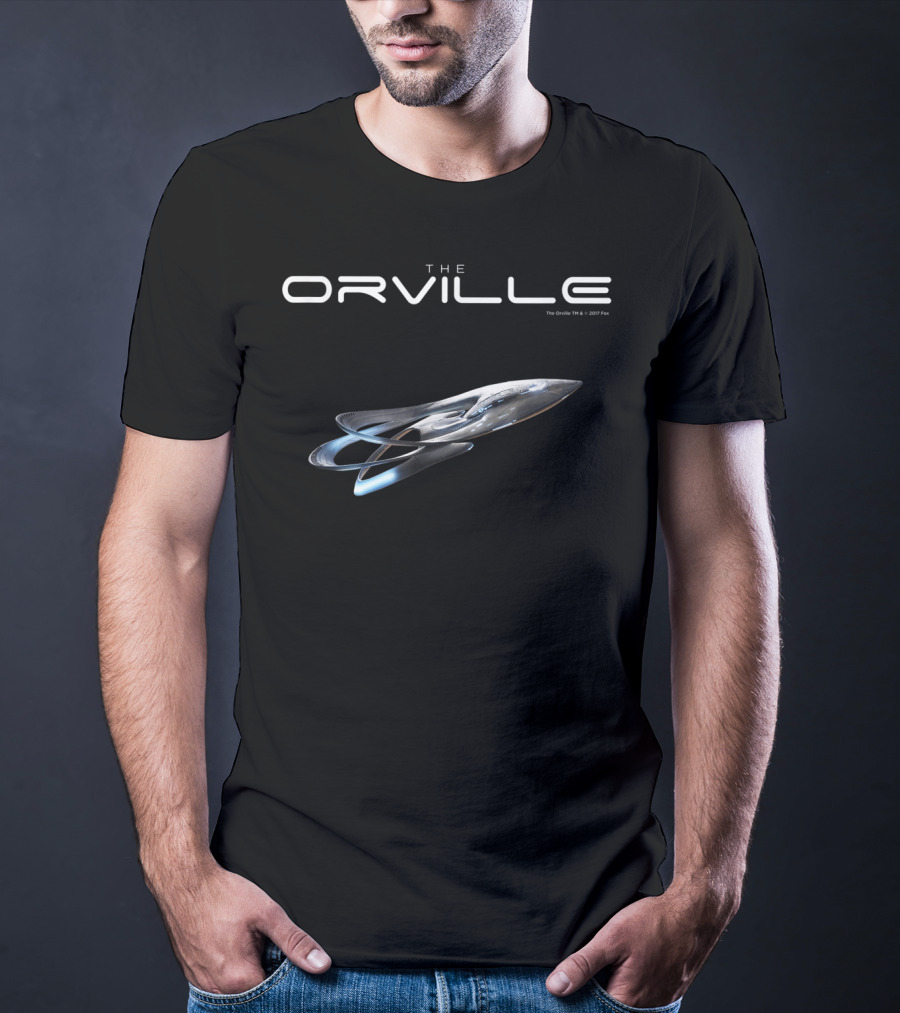 The Orville Ship U.S.S. Orville ECV-197 Sci-Fi Series Fan Merchandise T-Shirt