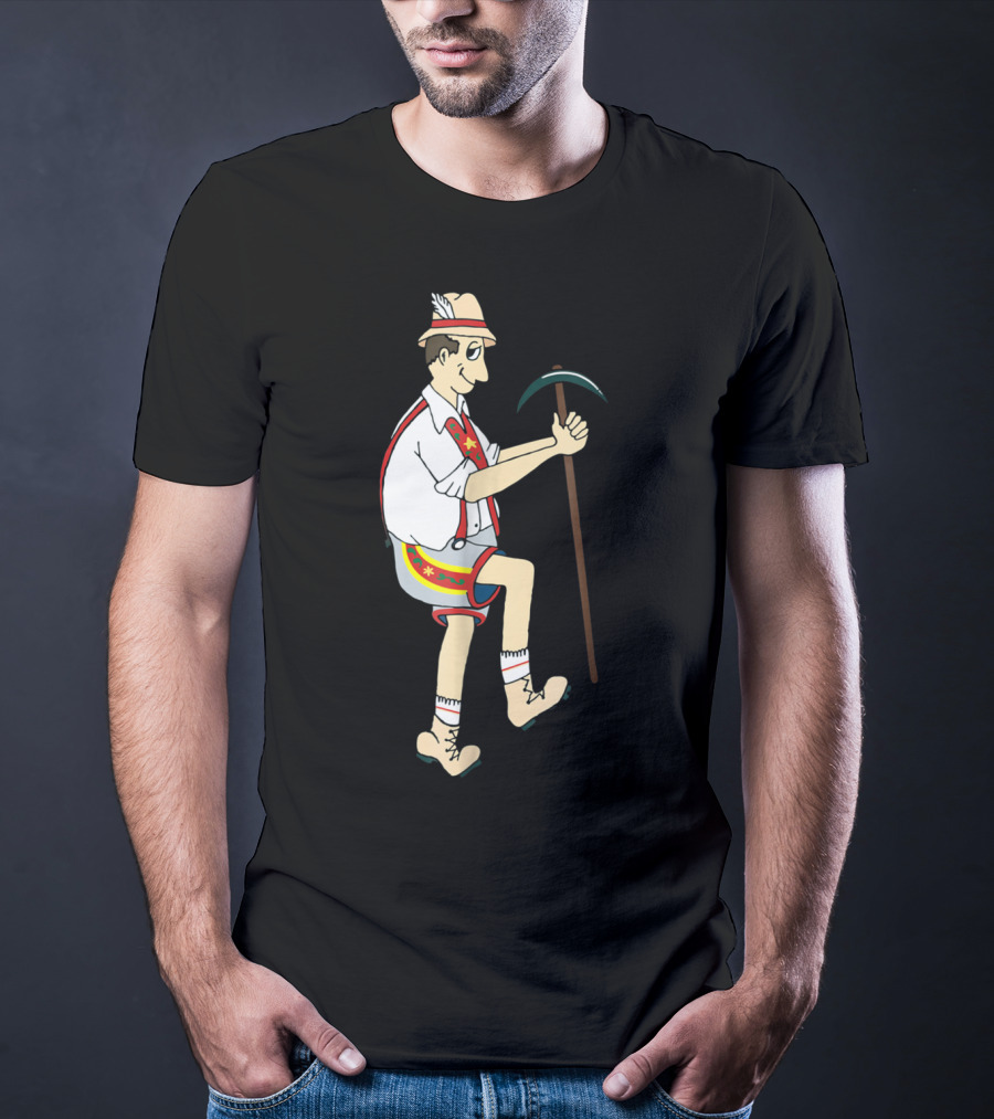 Yodely Guy The Price Is Right Cliff Hangers Game Character Bavarian Lederhosen T-Shirt