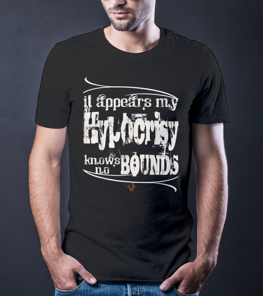 Tombstone Doc Holiday It Appears My Hypocrisy Knows No Bounds T-Shirt