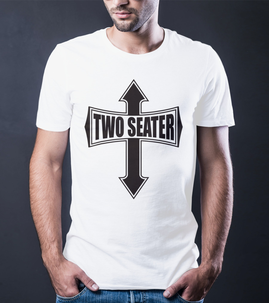 TWO SEATER FUNNY PARTY GAG CROSS ARROWS T-Shirt