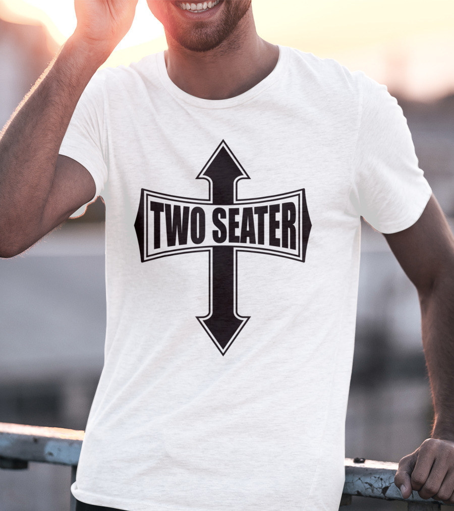 TWO SEATER FUNNY PARTY GAG CROSS ARROWS T-Shirt