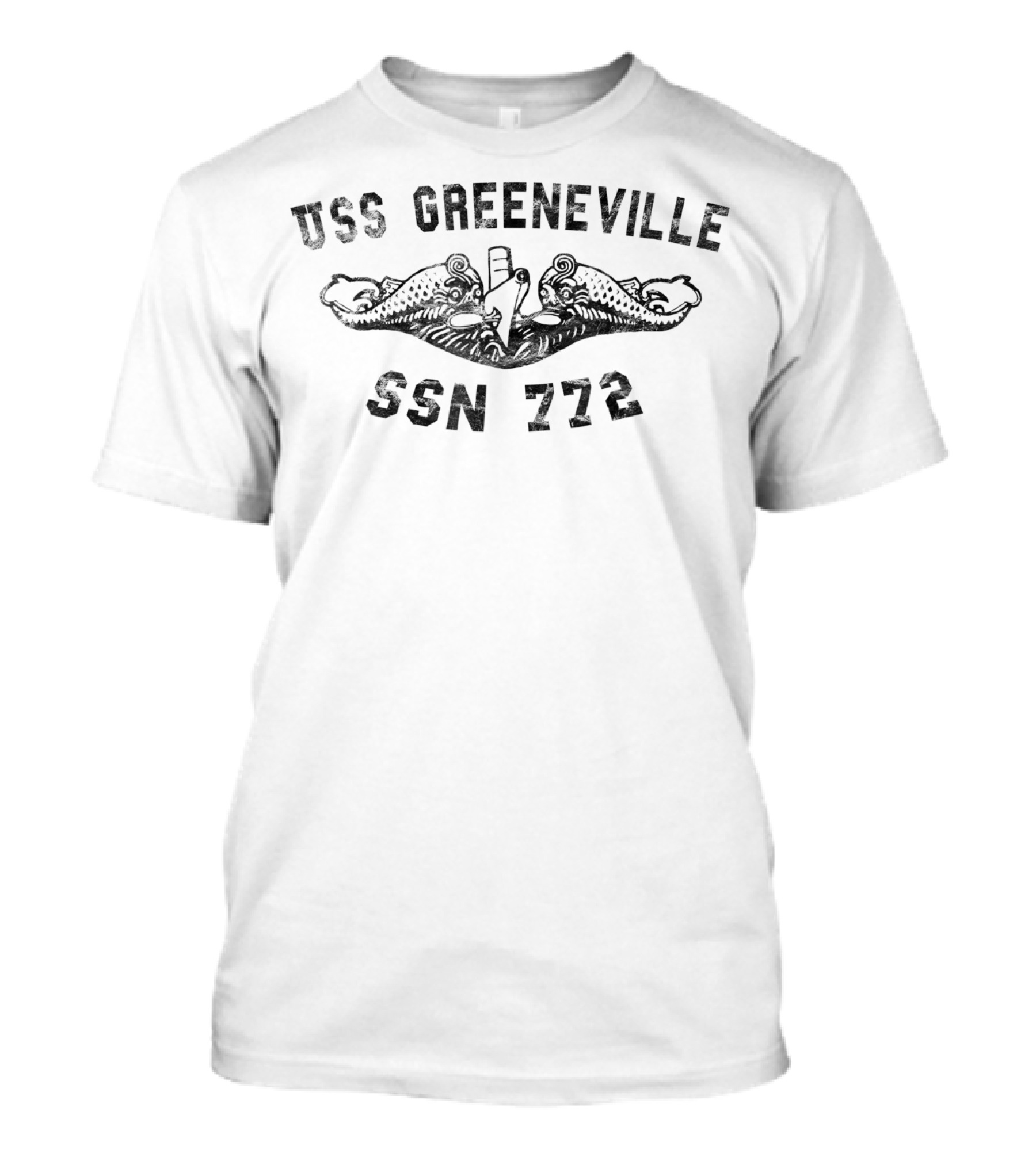 USS Greeneville SSN 772 Submarine Insignia Badge T-Shirt