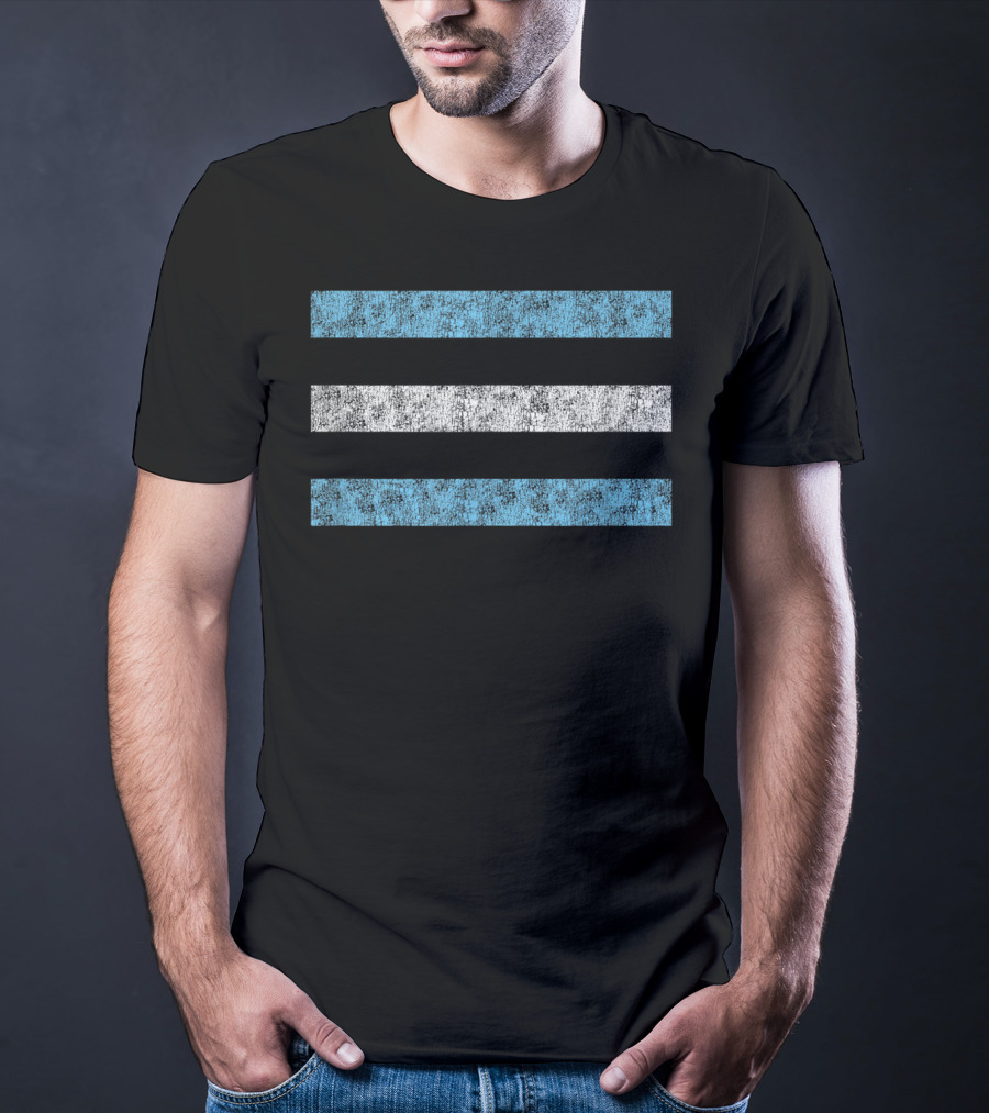 Vintage Transgender Pride Flag Distressed Look T-Shirt