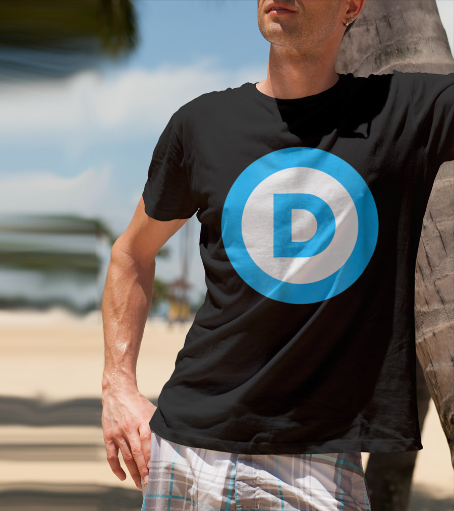 Vote Elect Democrat Freedom D Circle T-Shirt