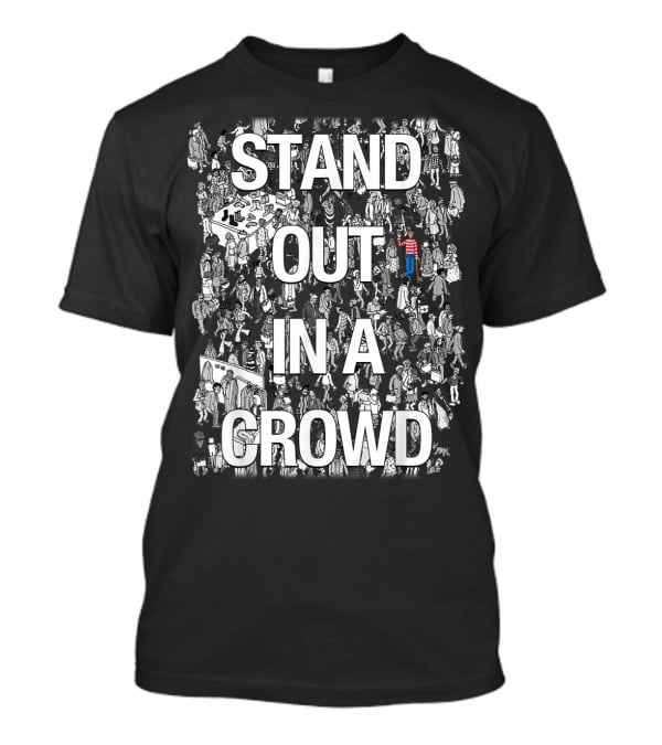 Stand Out In A Crowd Where's Waldo Iconic Search Puzzle T-Shirt