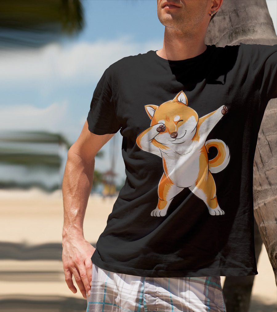 Dabbing Shiba Inu Dog Puppy Animal Lover T-Shirt