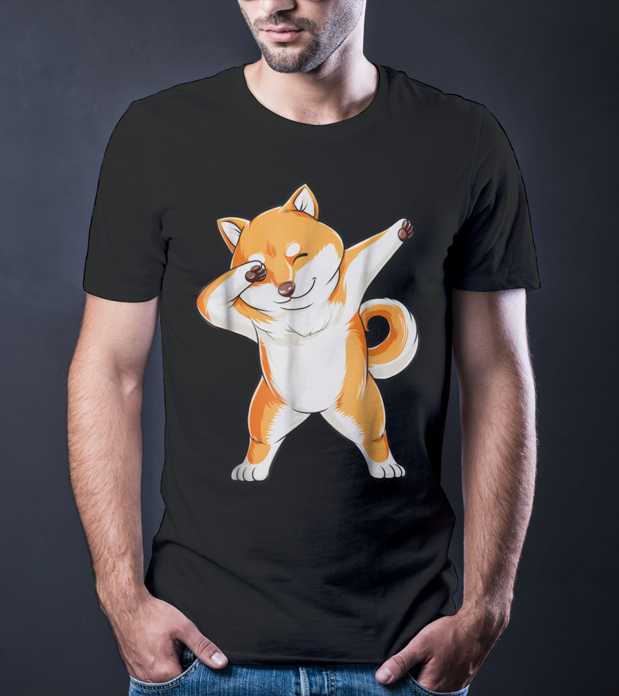 Dabbing Shiba Inu Dog Puppy Animal Lover T-Shirt