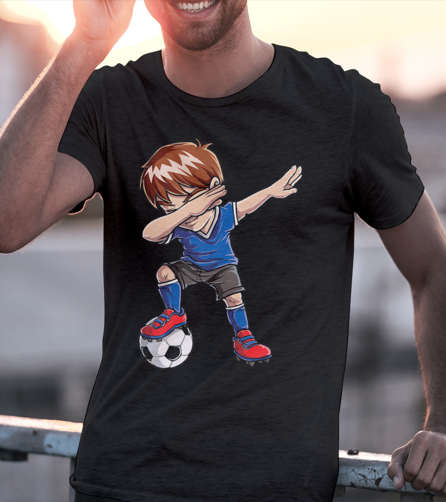 Dabbing Soccer Player With Ball T-Shirt