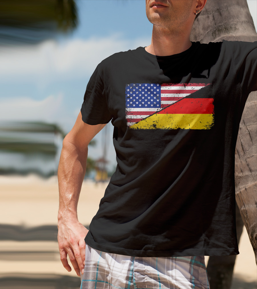 German American Flag Oktoberfest Mashup T-Shirt