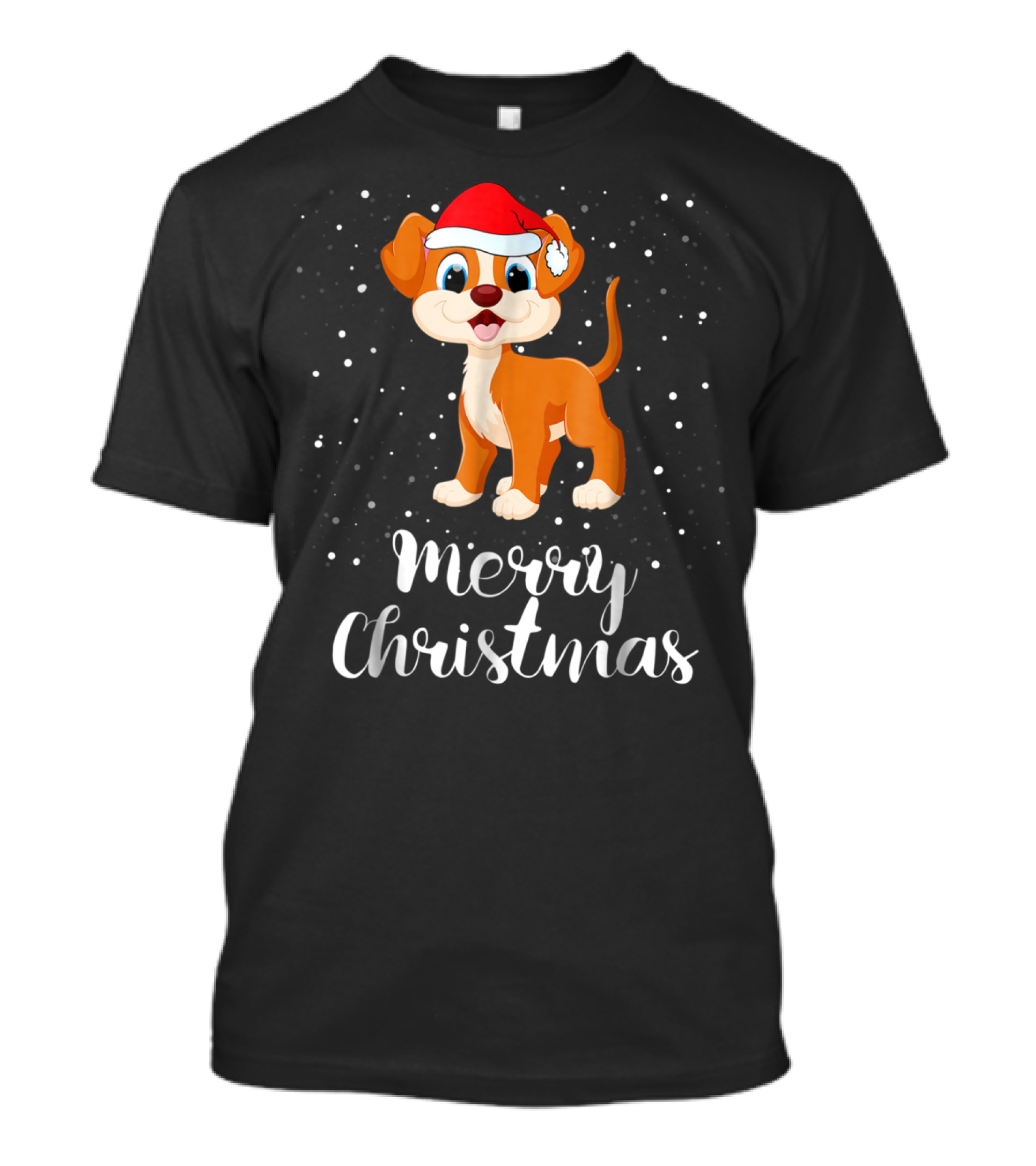 Merry Christmas Dog Funny Christmas Matching Family Group T-Shirt