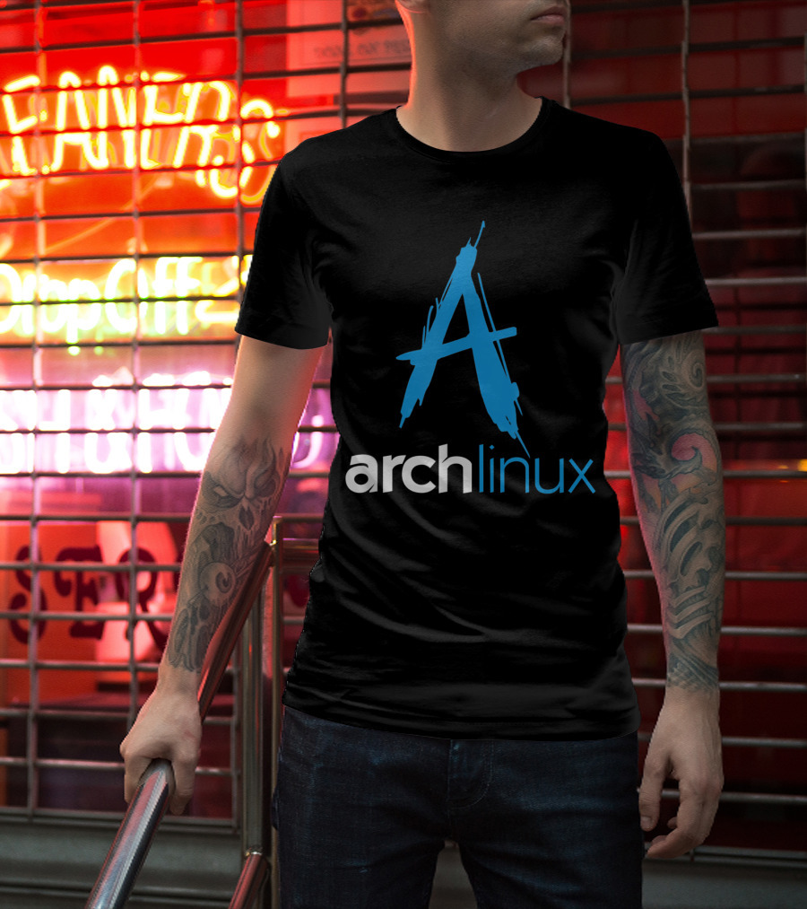 Arch Linux Lover Tagline And Open Source Os Arch Linux T-Shirt