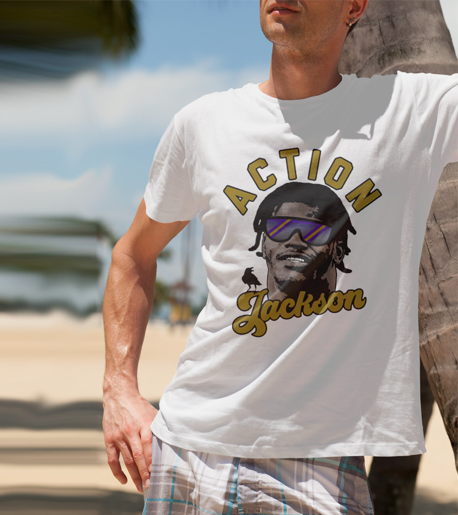 Baltimore Maryland Action Jackson Qb 8 T-Shirt