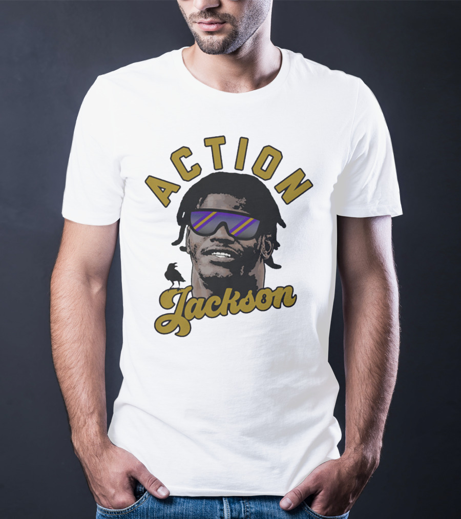 Baltimore Maryland Action Jackson Qb 8 T-Shirt