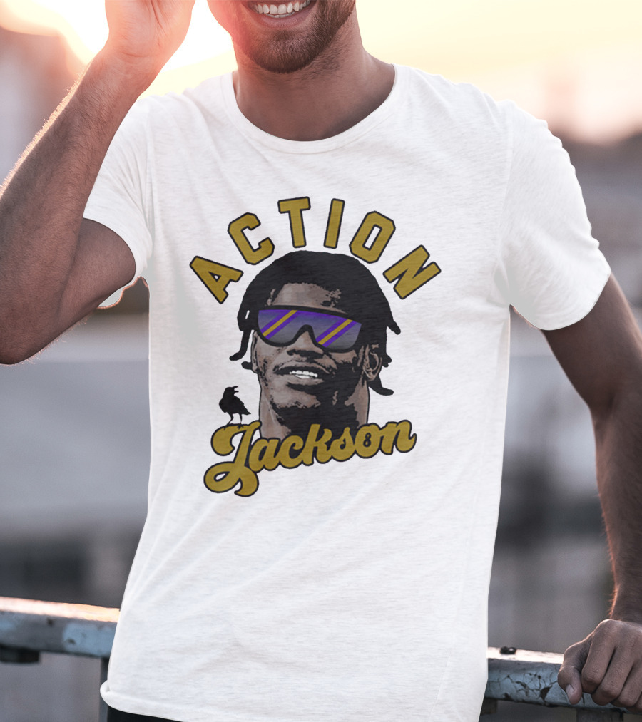 Baltimore Maryland Action Jackson Qb 8 T-Shirt
