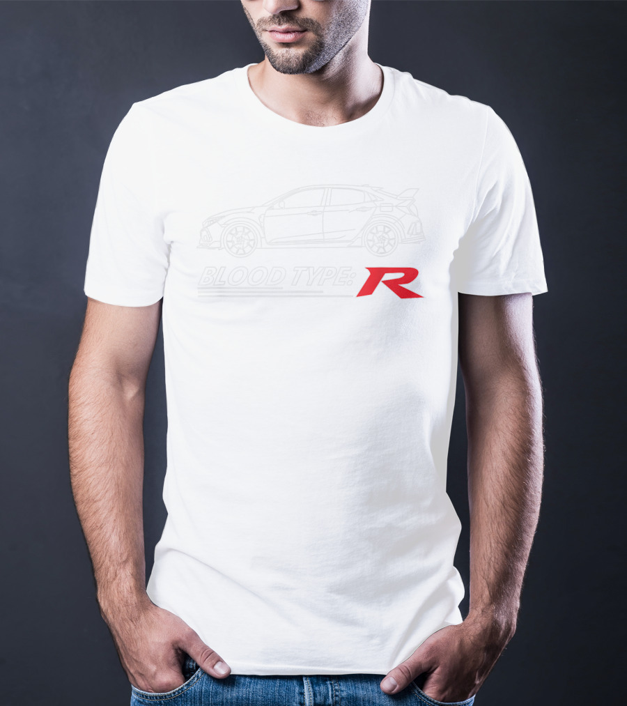 Blood Type R Sports Car Line T-Shirt