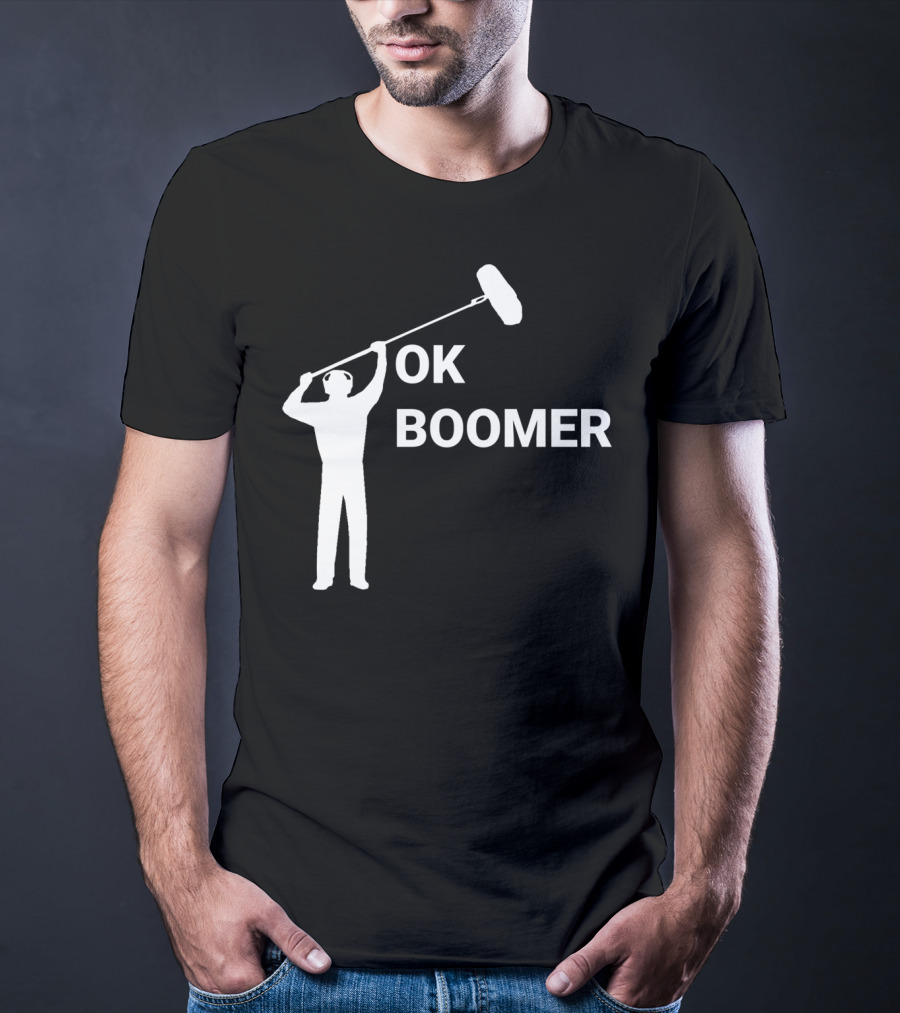 Boom Operator Ok Boomer Boom Microphone Sound T-Shirt
