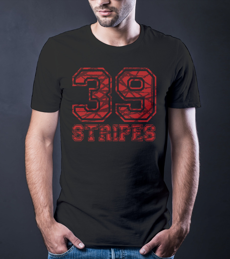 39 Stripes We Are Healed Isaiah 535 Cross T-Shirt