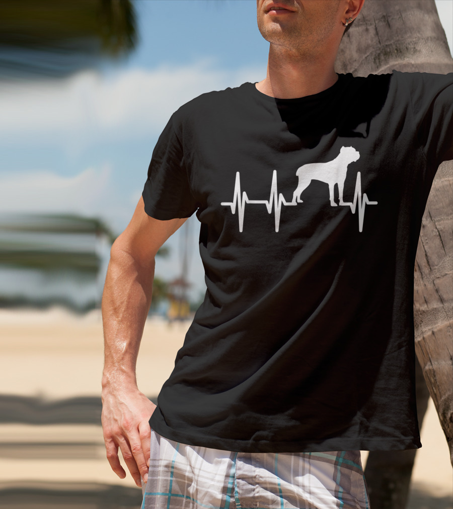 Cane Corso Heartbeat Dog Pet Lover T-Shirt