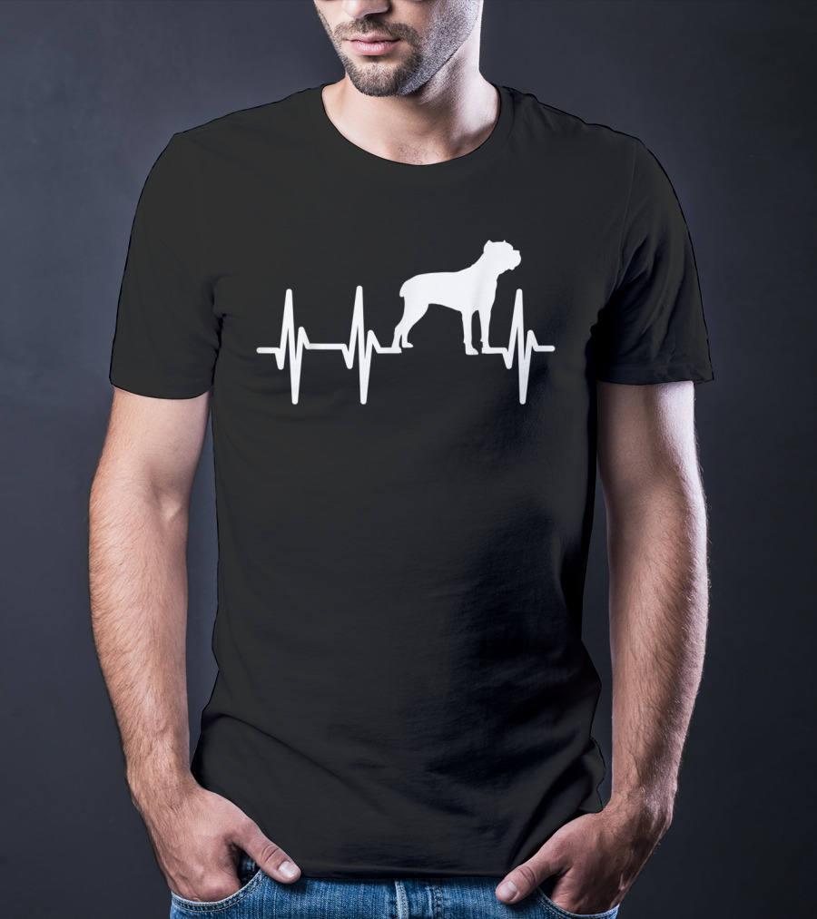 Cane Corso Heartbeat Dog Pet Lover T-Shirt