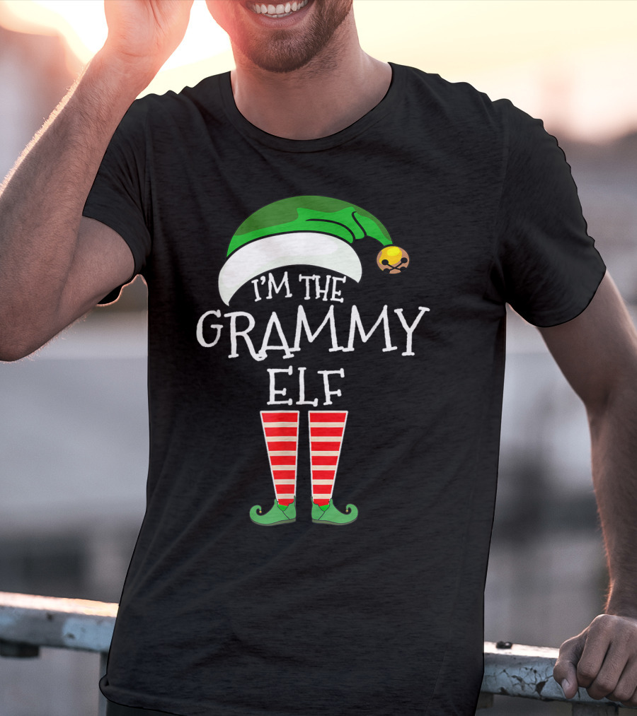 Christmas Family Matching Costume I'm The Grammy Elf T-Shirt