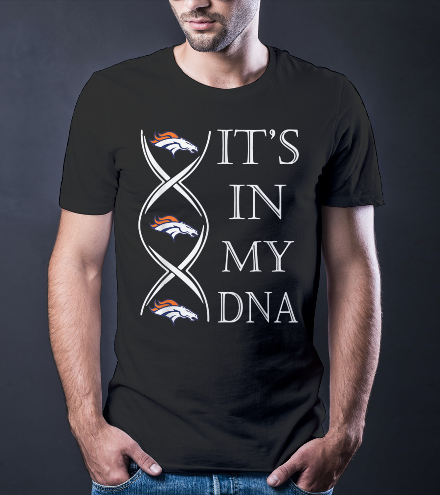 Denver Broncos It's In My DNA Christmas Football T-Shirt