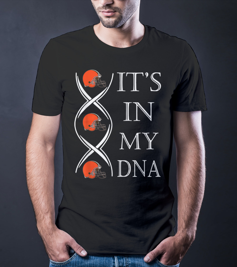 Cleveland Browns It's In My DNA Football Helmets T-Shirt
