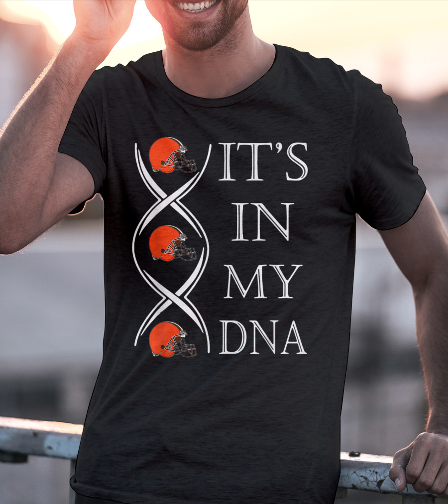 Cleveland Browns It's In My DNA Football Helmets T-Shirt