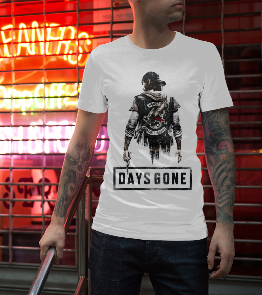 Days Gone Game Character Back View T-Shirt