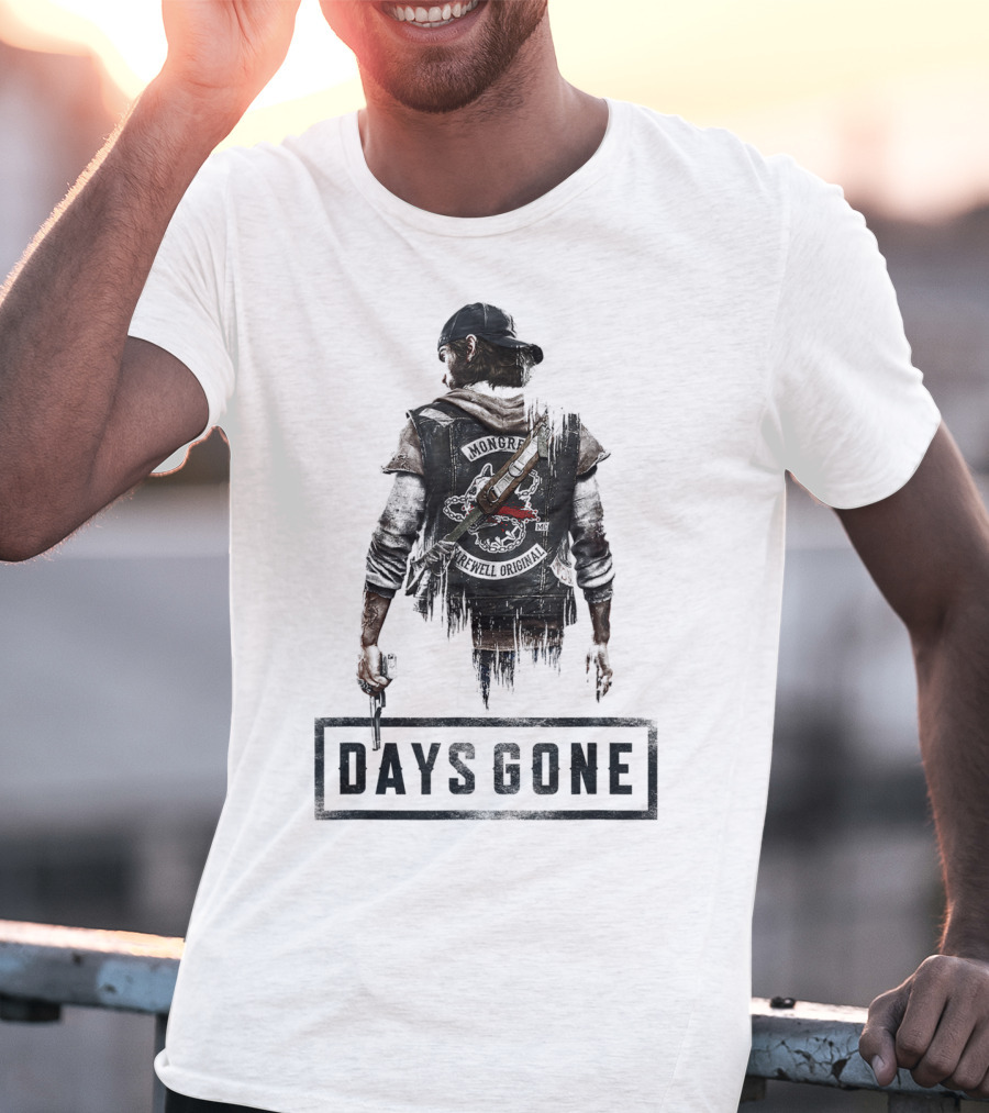 Days Gone Game Character Back View T-Shirt