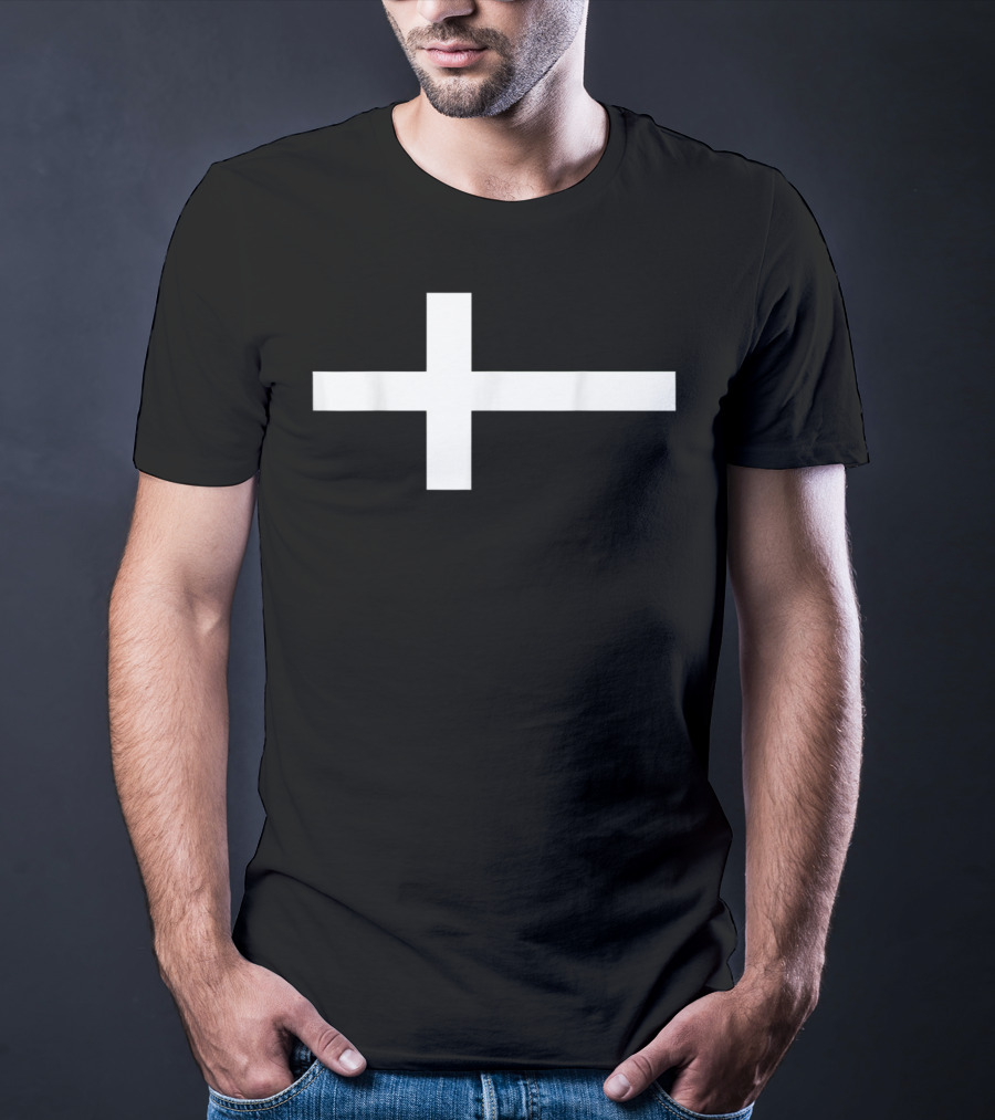 Denmark Flag Cross Danish Scandinavian Danmark T-Shirt
