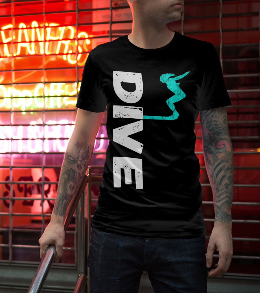 Dive Springboard Platform Diving Board Jumper T-Shirt