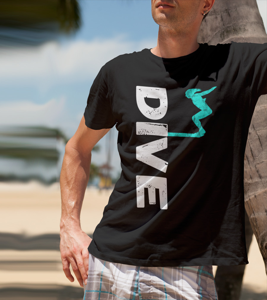 Dive Springboard Platform Diving Board Jumper T-Shirt