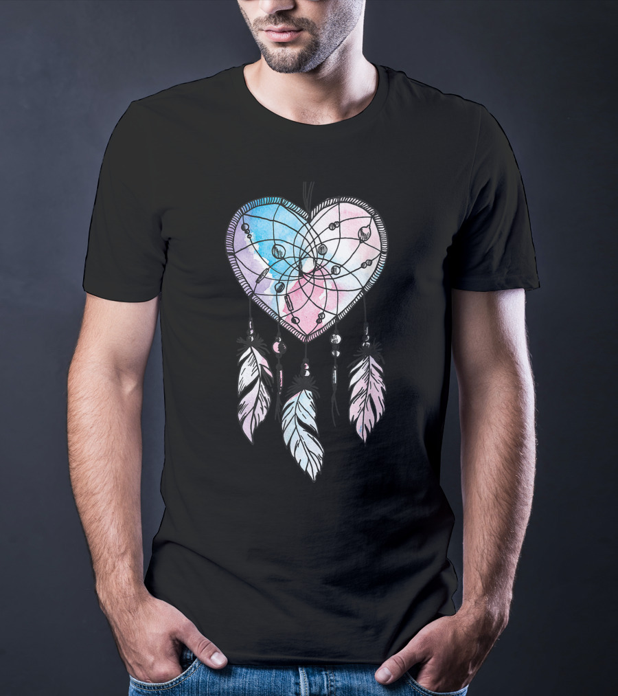 Dream Catcher Native American Heart Boho T-Shirt