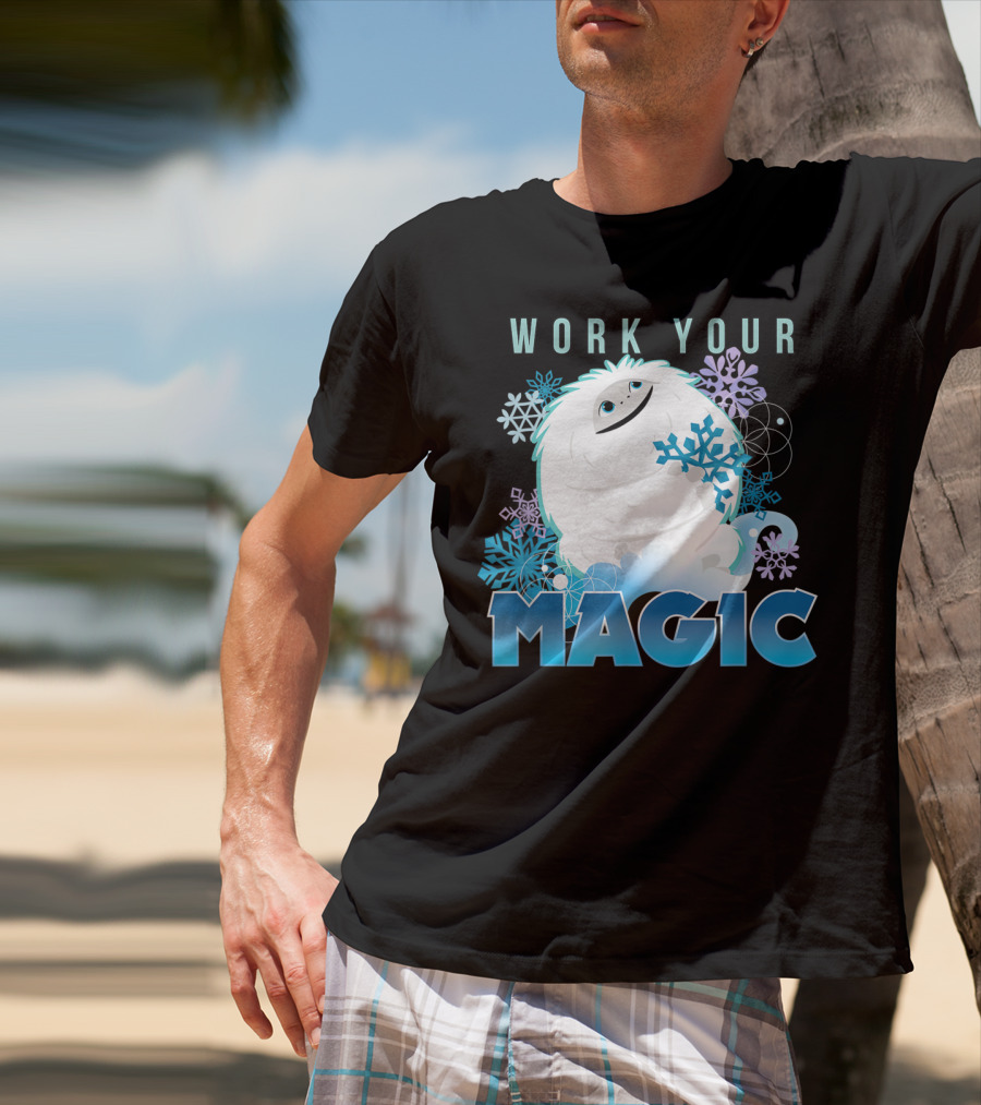 Dreamworks Abominable Work Your Magic Yeti With Snowflakes T-Shirt